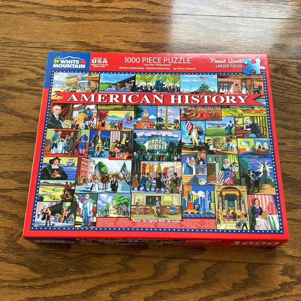 1000 piece jigsaw puzzle of American History